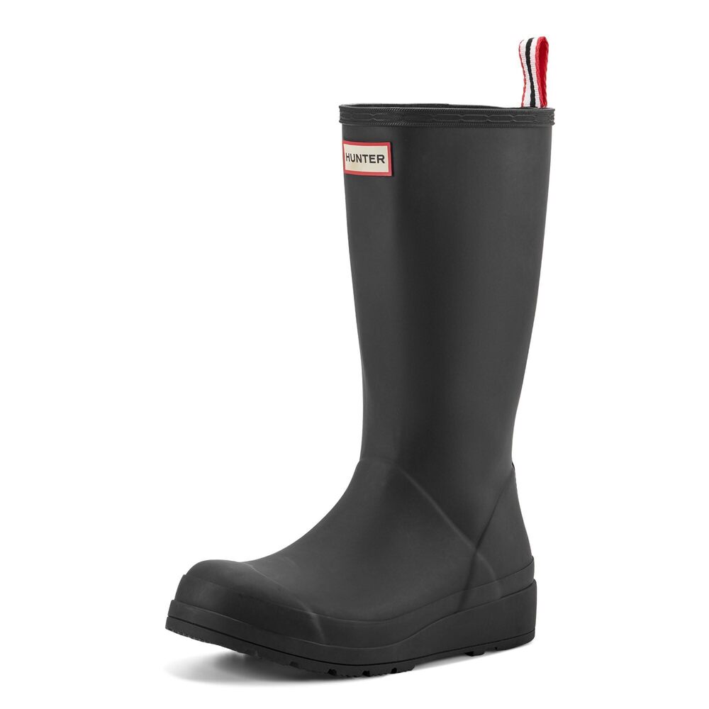 Hunter Women's Play Tall Rain Boot, Black, 10